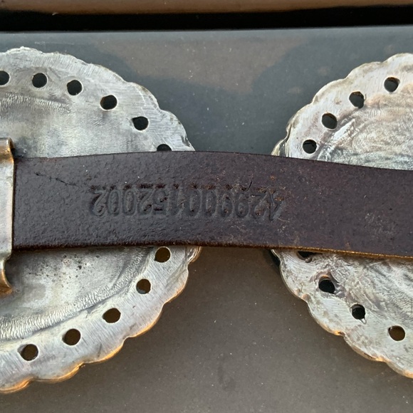 Polo Ralph Lauren Distressed Leather Women’s Brown Belt Size Small - Picture 10 of 11